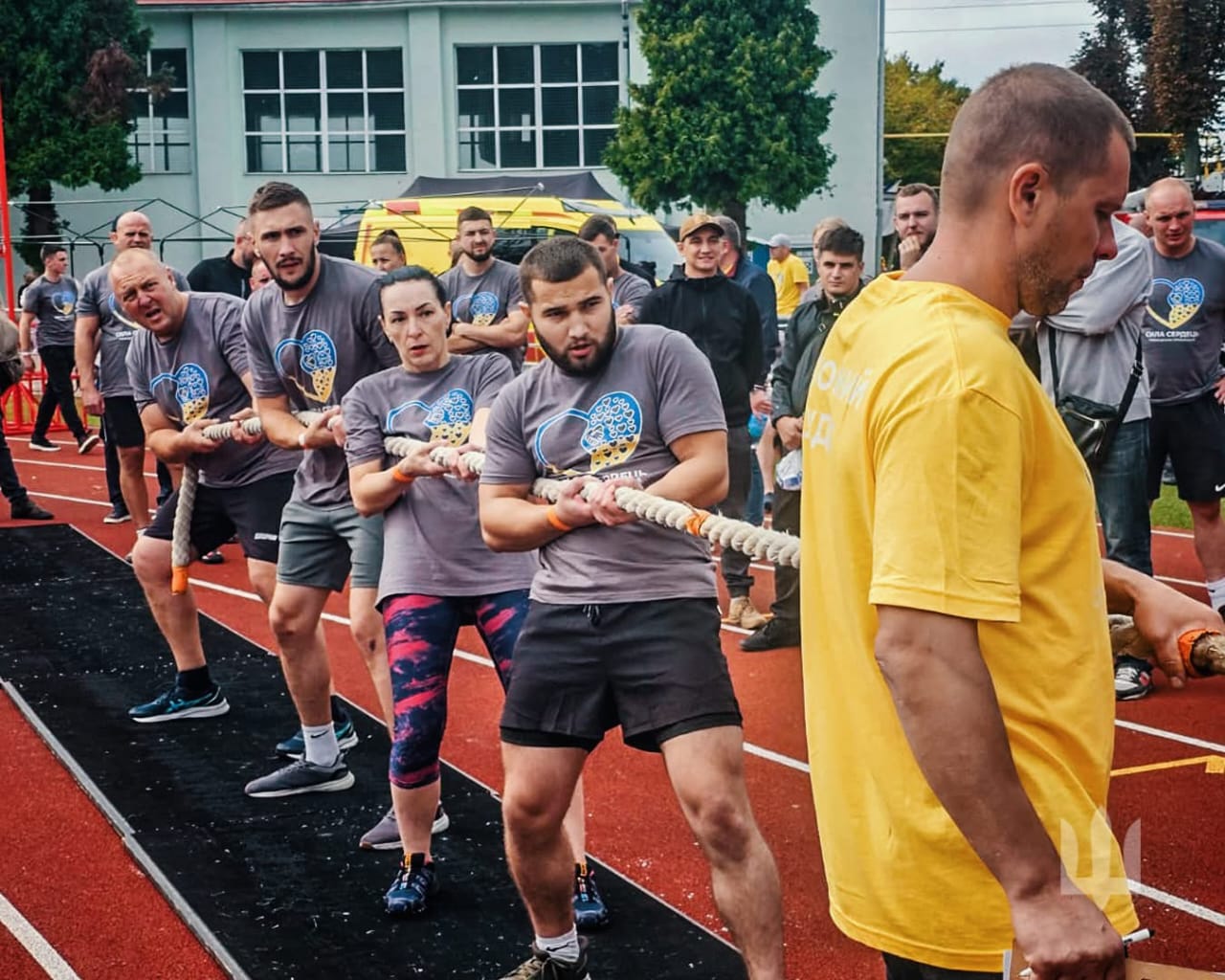 Team spirit at competition